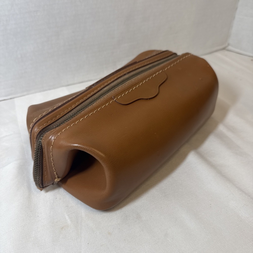 Vintage MCM Glove Tanned Top Grain Cowhide Leather Men's Toiletry Travel Bag